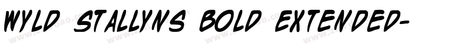 Wyld Stallyns Bold Extended字体转换